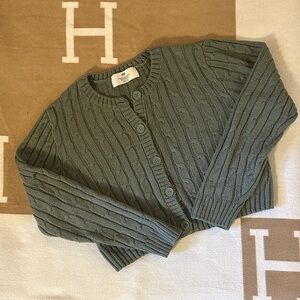 H&M Green Cable Knit Sweater